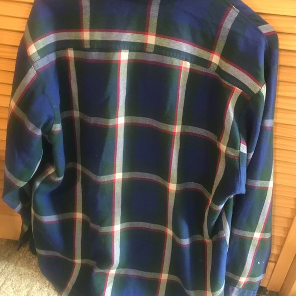 Vintage 70s blue flannel - Picture 2 of 4